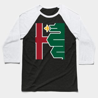 Minimalistic squared Alfa Romeo logo Milano Baseball T-Shirt